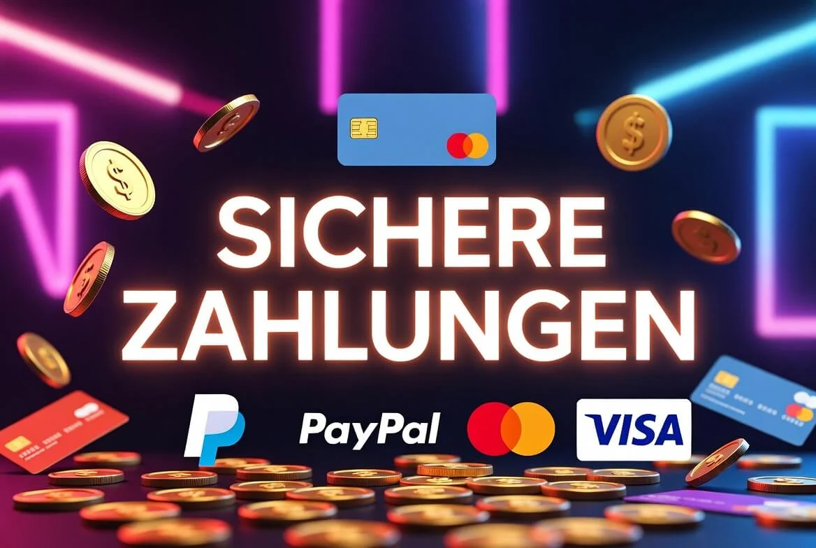 Konto und Kassenbereich beim Anbieter